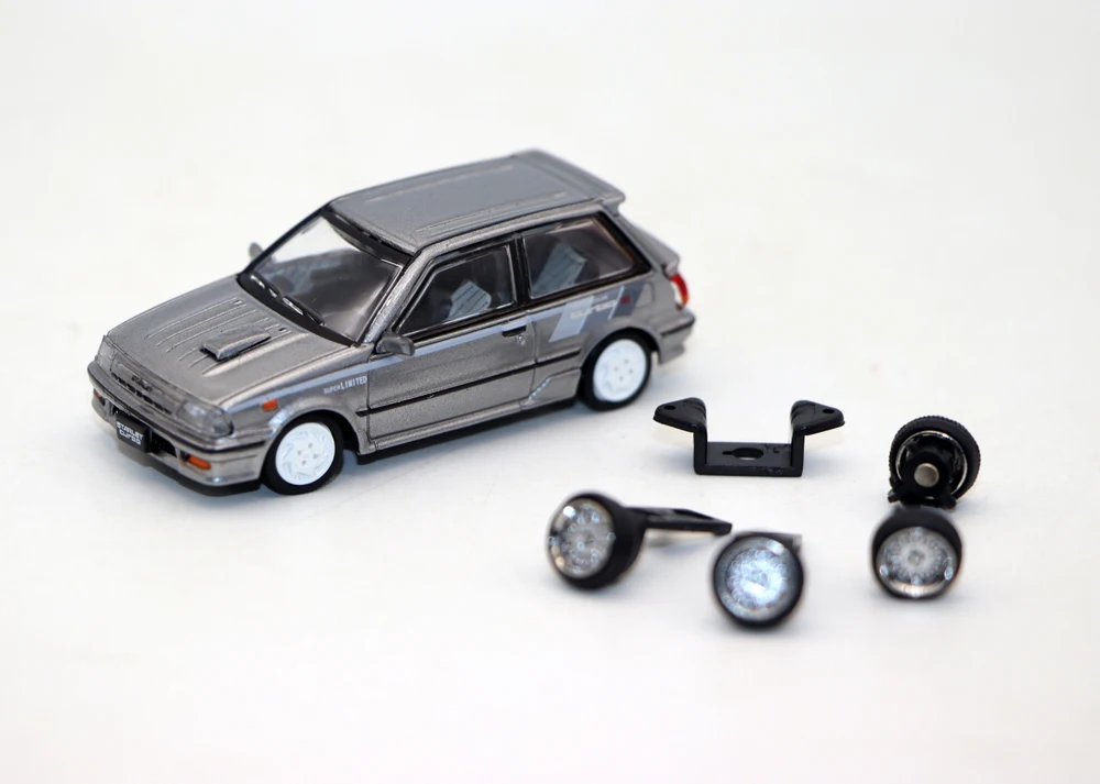 New BM 1/64 Scale Starlet Turbo S 1998 EP71 Miniature Cars by BM Creations JUNIOR Diecast toys For Collection Gift