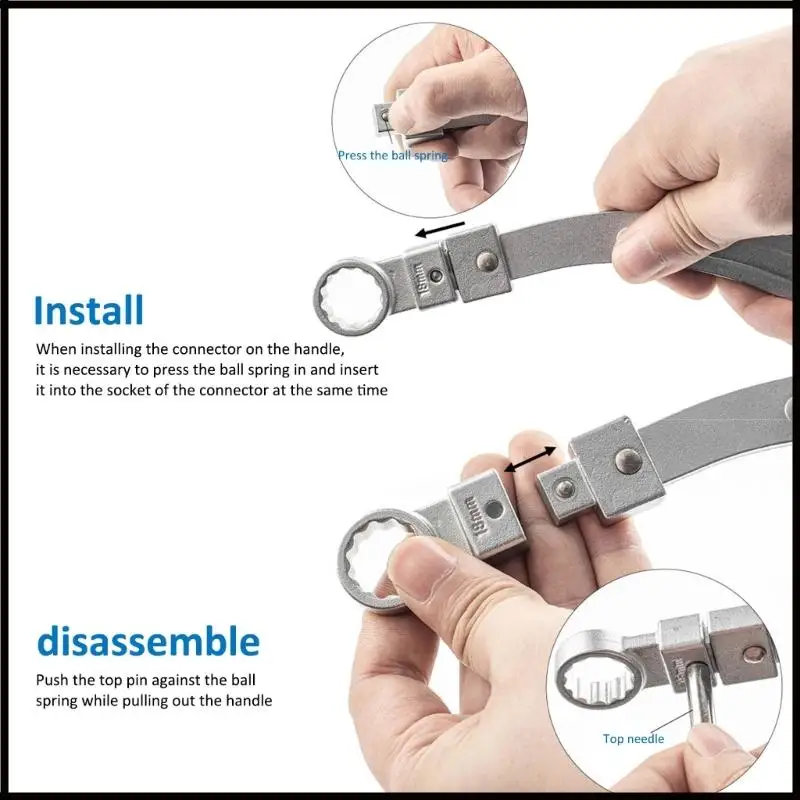 Picture 5: Professional Engine Timing Belt Adjustment Tool with Adapter Heavy Duty