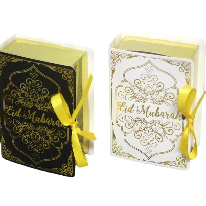 

Ramadan Gift Boxes Quran Book Shape Candy Cookies Packaging Box for Eid Mubarak Islamic Muslim Ramadan Decoration 2022