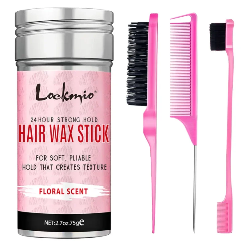 

2026 Professional Women's Styling Wax Kit Anti-frizz Pomade Smoothing Back Hair Mud Messy Hair Control Wax Rod for Hair Styling