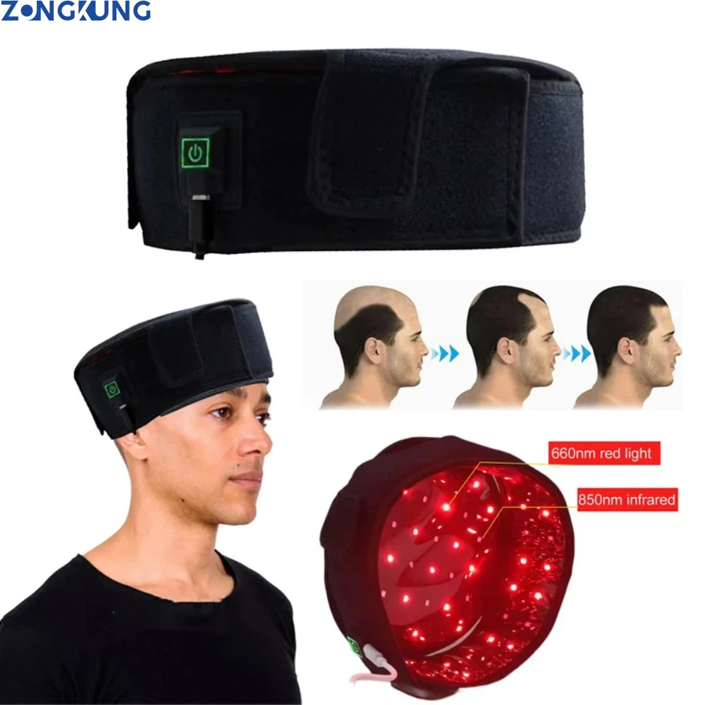 

70 Pcs Laser Beads Hair Regrowth Cap Anti-Hair Loss Treatment Red Light Therapy Promoter Hair Fast Regrow Hair Care Product