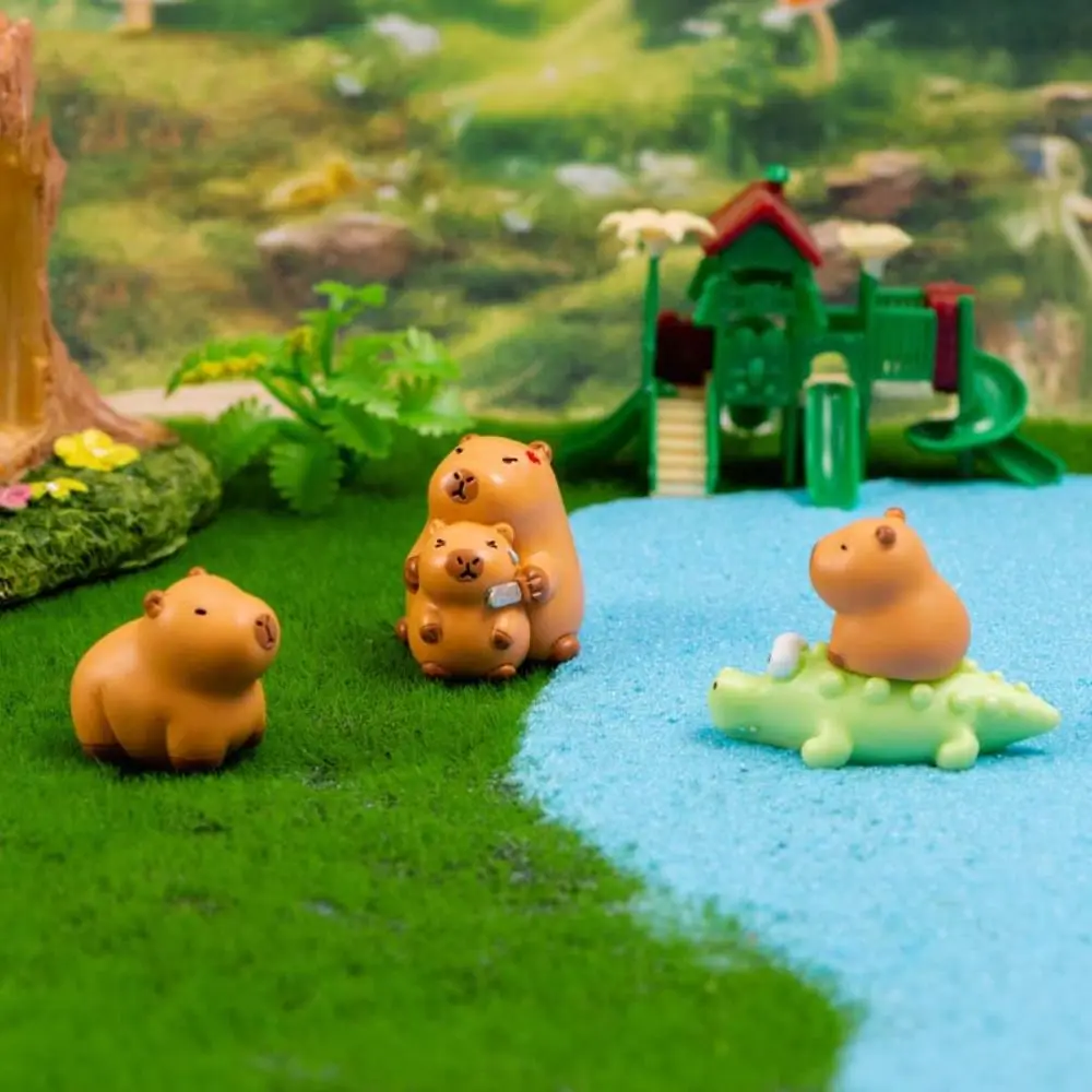Capibara Capybara Animal Figure Toys, Modelo Simulação, Figuras Desenhos Animados