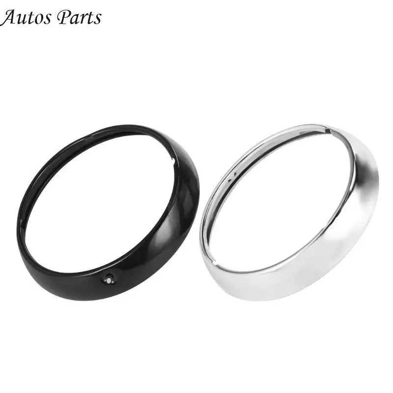 57BA Rust Resistant 7 Inch Headlight Trim Bezels Headlamp Covers Rings Waterproof Light Decoration Upgrading for Motorcycles