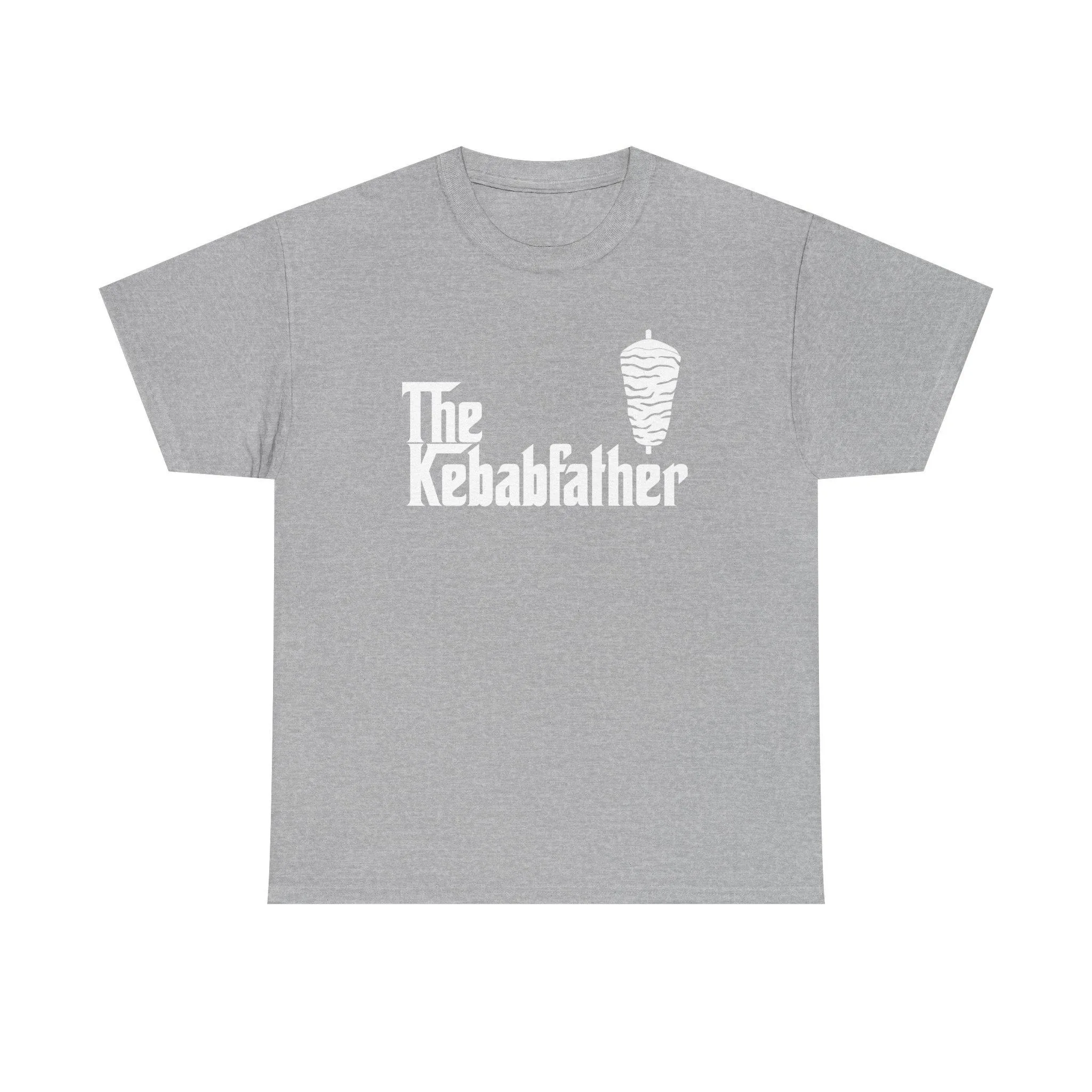 The Kebabfather Funny Doner Kebab Chef Grill Dad Gift T-Shirt Summer Tracksuit Men's Short-sleeved Sportswear Casual Cotton Tops
