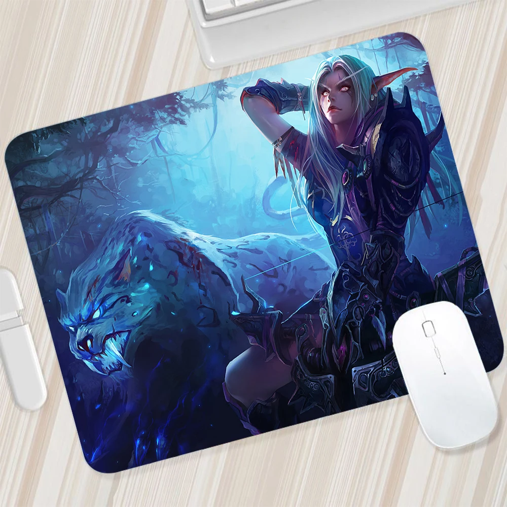 World of Warcraft Sylvanas Small Mouse Pad Gaming Mousepad PC Gamer Mouse Mat Computer Pad Keyboard Mat Desk Pad Laptop Mausepad