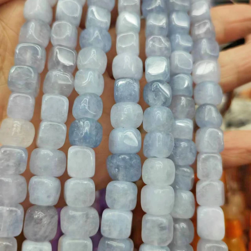 New Optimized Natural Agate 7 * 7mm Square Grain Loose Bead  Handmade DIY Bracelet Necklace Jewelry Accessories Wholesale