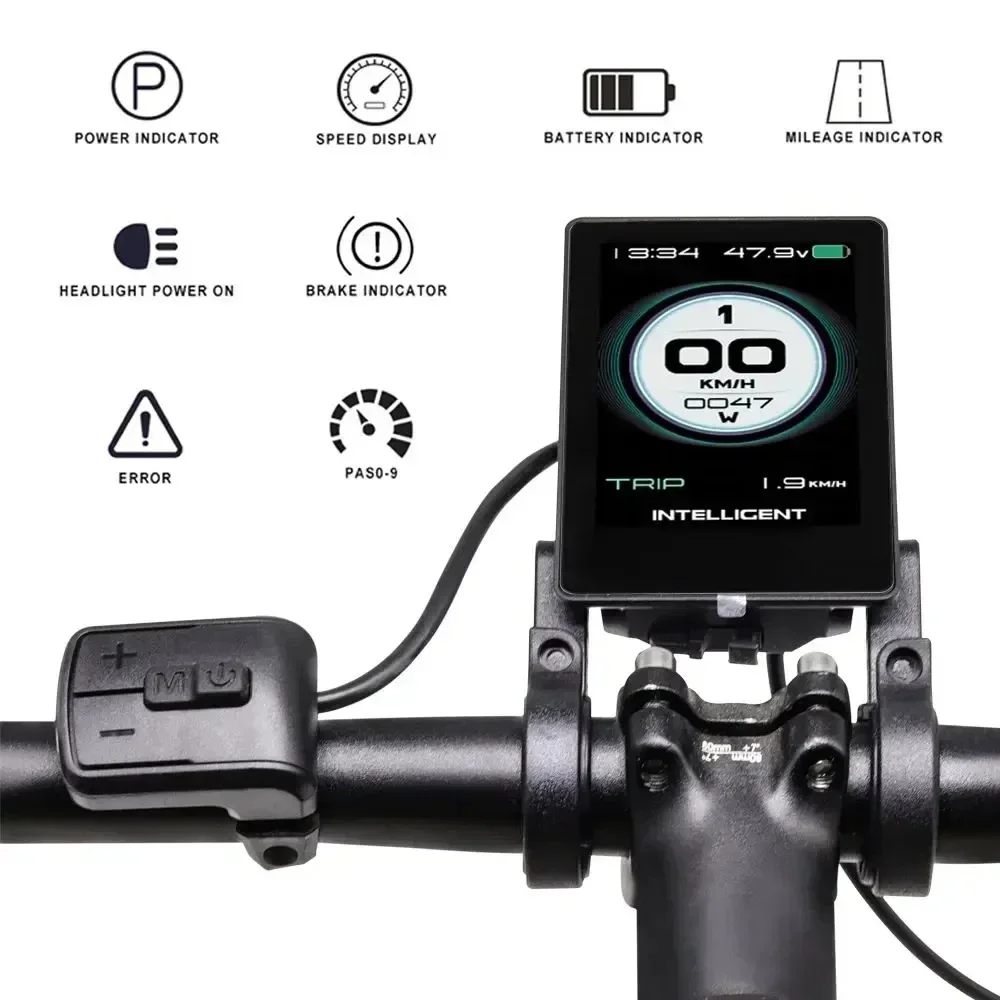 Electric Bike Bafang Display 860C Instrument for BAFANG BBS01B BBS 02B BBSHD Mid Drive Motor Bicycle ebike Computer UART