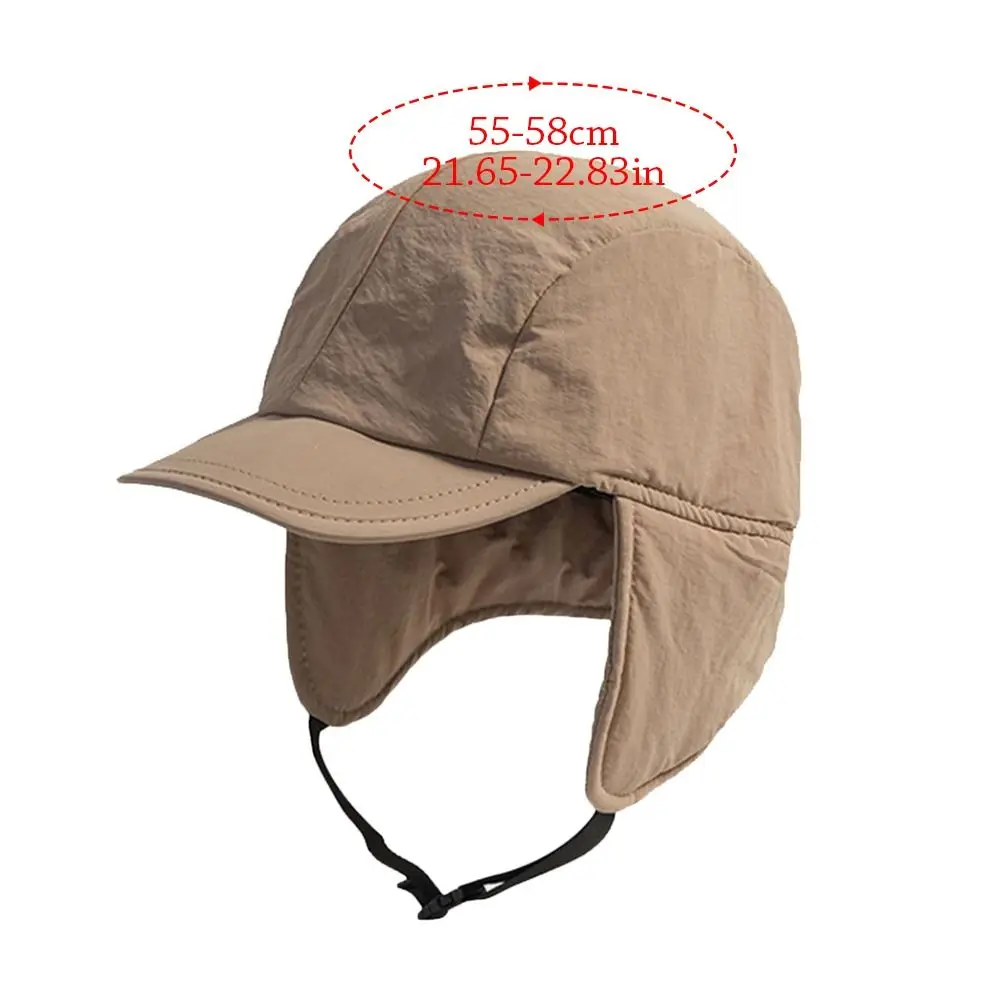 Sombrero de bombardero japonés para hombre y mujer, gorro de invierno grueso y cálido, informal, protección para los oídos, Lei Feng