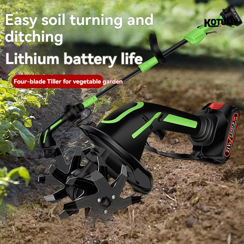 Mini Portable Rechargeable Electric Soil Loosener Handheld Garden Cultivator for Backyard Vegetable & Potted Flower Cultivation view 2