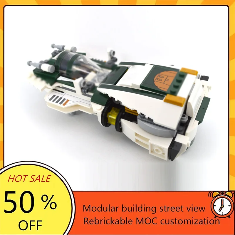 

Набор из 269 деталей: Популярная модель истребителя из фильма «Звездные войны», конструктор MOC, модульная технология, подарки, праздничный набор для сборки, детский игрушечный комплект