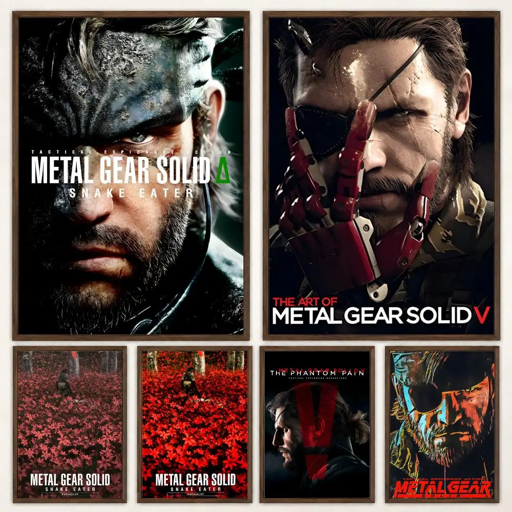 Iconic Tactical Action Game Metal Gear Solid Poster Self‑Adhesive Waterproof Poster Sticker Wall Art Home Decor