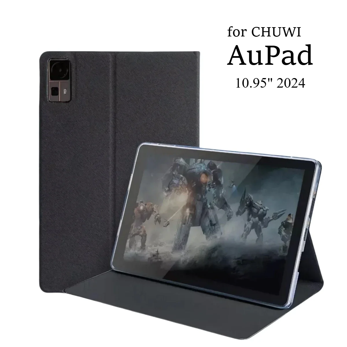 Smart Cover for Chuwi AuPad Tablet Case Flip Pu Leather Folding Foilo Stand Protective Shell for Chuwi AuPad 2024 Tab 10.95 Inch