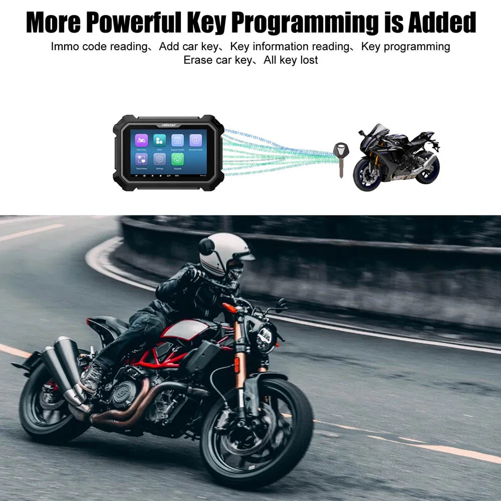 2023 OBDSTAR MS80 STD Motorcycle Scanner Tester Analyzer Detector Transport Mode Engaging Bikes Idle Speed Learning