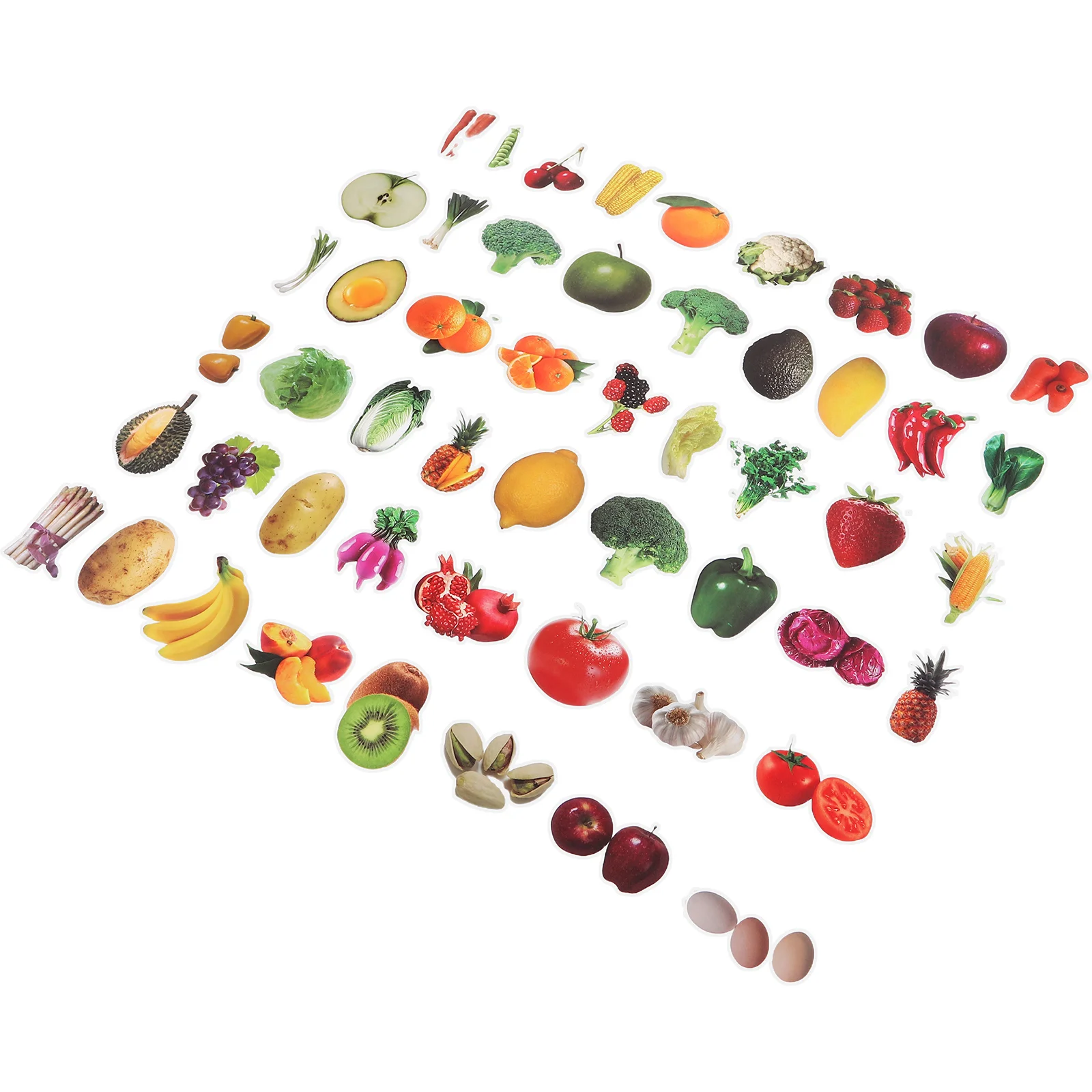 200Pcs Realistic Fruit Stickers Waterproof for Kids Hand Eye Coordination Development Sticker Sheets for Water Bottles Computers