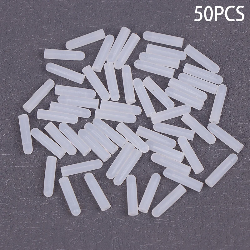 50pcs Dispensing Needle Protective Cover Silicone Needle Protective Cover Electronic Accessories Syringe Needle Silicone Cap