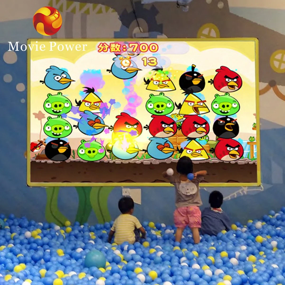 

Kids Fun Zone AR Magic Ball Interactive Wall Projection Game AR Children Interactive Projector Games