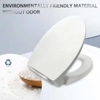 Tradiční prodloužené toaletní sedátko s měkkým zavíráním kompatibilní s TOTO SS114/SS115/SS154/SS204/SS224, náhrada toaletního sedátka se šroubem 10 nejlepší prodej šrouby na toaletní sedátko - №5