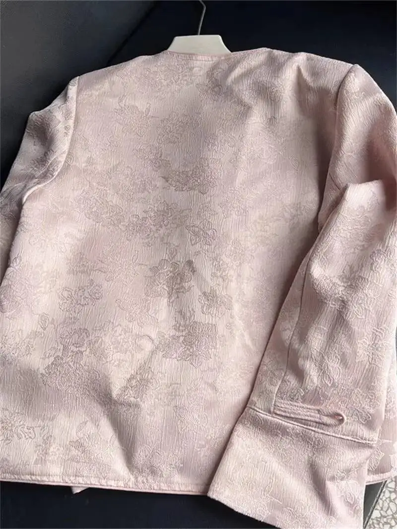 Nuovo stile cinese giacca retrò top per abbigliamento da donna primaverile ricamato cappotto cheongsam migliorato G887