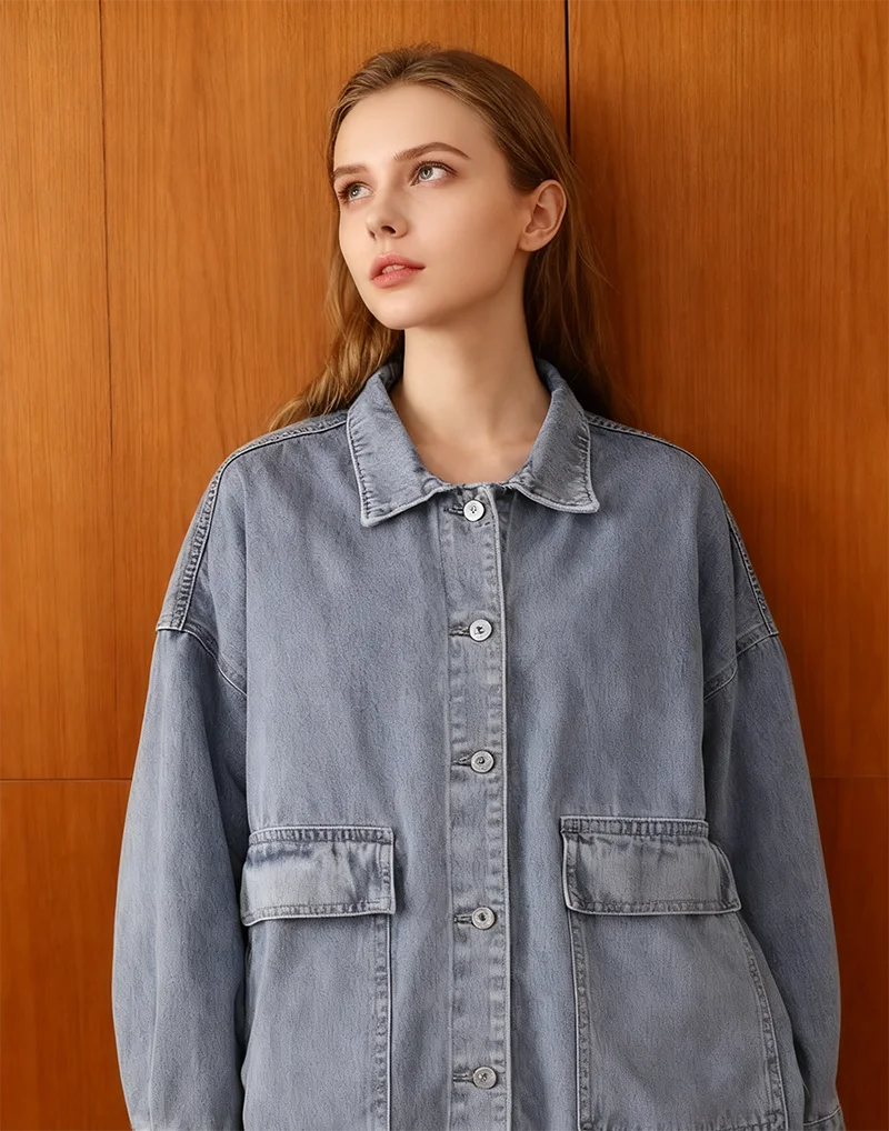 Jaquetas jeans angustiadas femininas casuais harajuku roupas estilo japonês lazer bf moda solta casacos universitários ulzzang estudantes