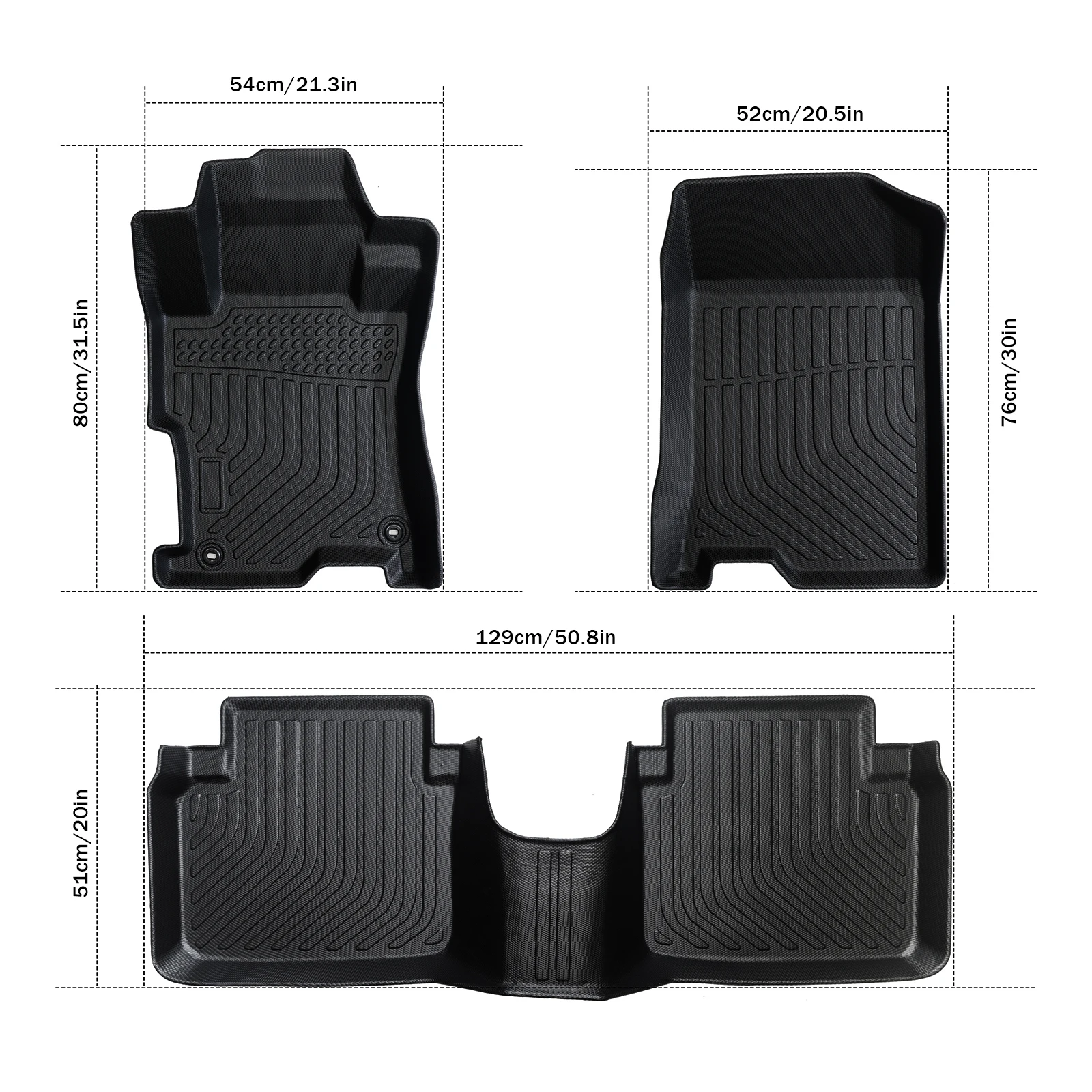 3 Pezzi Nuovi Tappetini Auto p - Car Floor Mat Rubber recensione e prezzo