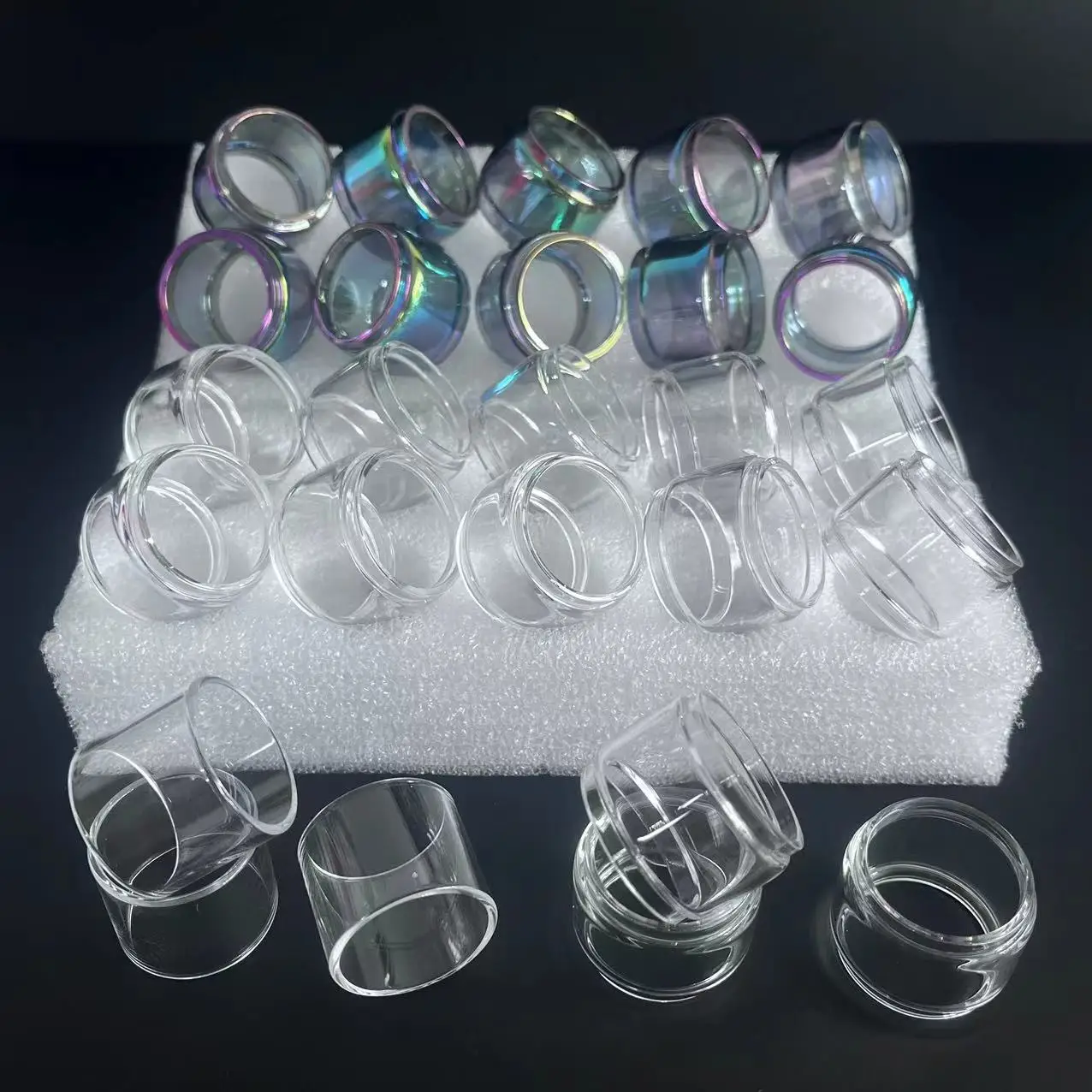 10PCS Bubble Straight Glass For Zeus X Mesh / Sub ohm / Zeus Dual Rainbow Bubble Tubes Glass Replacement Glass Ware