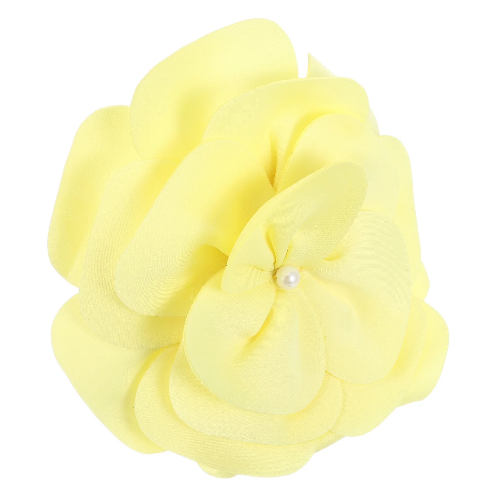 

Large Pearl Flower Headband Floral Fascinator For Wedding Bridal Party Garden Tea Event Statement Hair Accessory