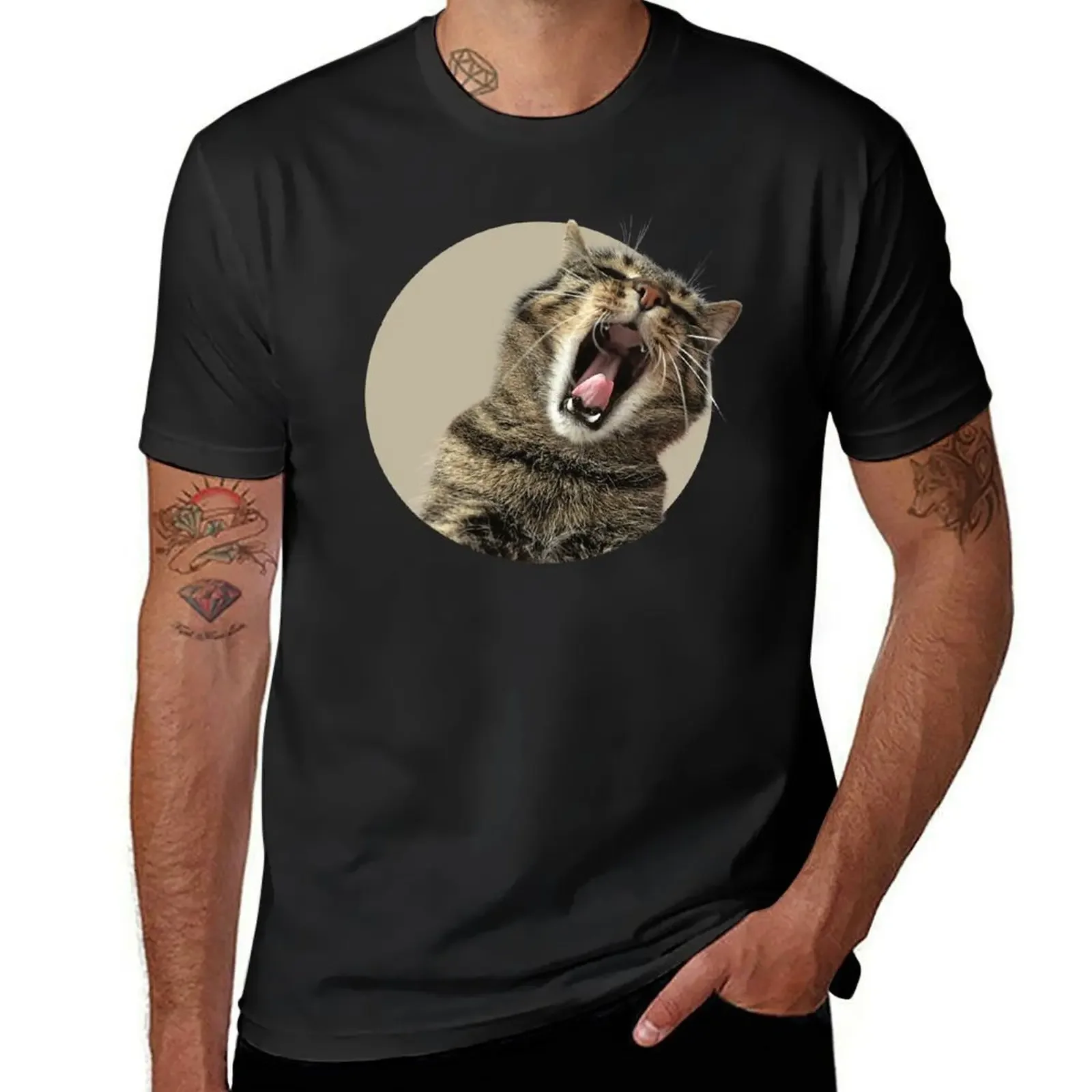 

Cat vs Tiger 1, funny real cats design T-Shirt shirts graphic aesthetic clothes men t shirt