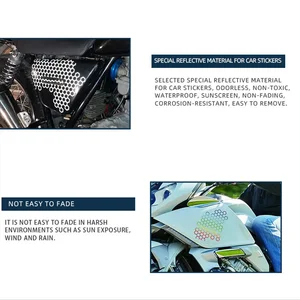 Wabenautoaufkleber für elektrisches Motorrad, Körperabziehbilder, Dekoration im offenen Stil, Leuchtturm -Tuning, Mode 10 Hauptaufkleber aus dem Verkauf von Waben - №1
