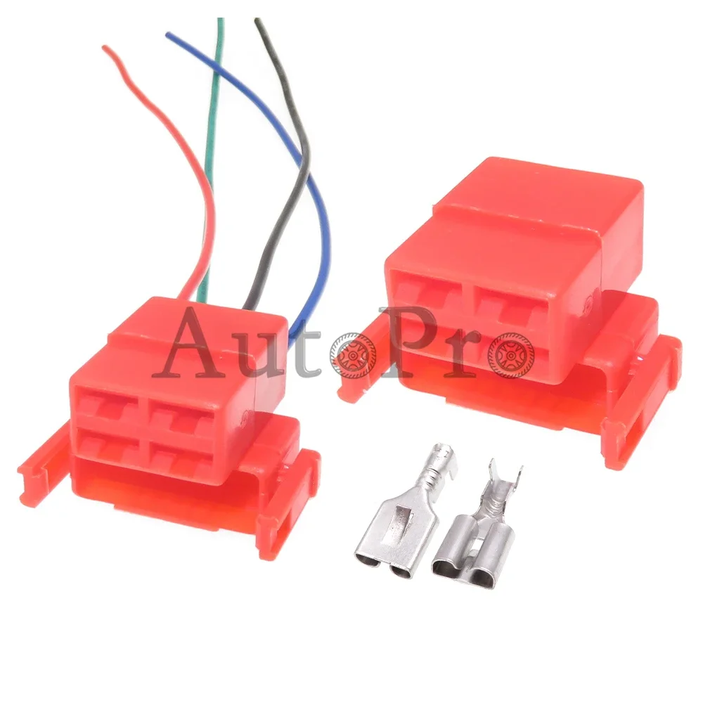 

1 Set 4 Hole AC Assembly Auto Motor Plastic Housing Connector Car Large Current Oxygen Sensor Electric Wire Unsealed Socket