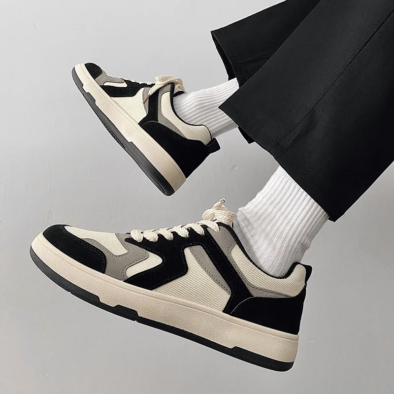 2025 Men Canvas Shoes Fashion Sneakers Comfortable Flats Outdoor Male Sport Shoes Breathable Spring Summer Shoes Clunky Sneaker