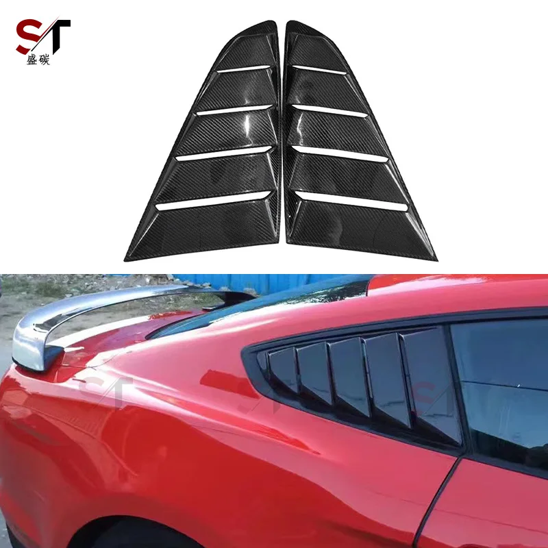 

Suitable for Ford Mustang Mustang Carbon Fiber Shutters Rear Side Windows Triangle Windows Decorative Stickers Modified Accessor