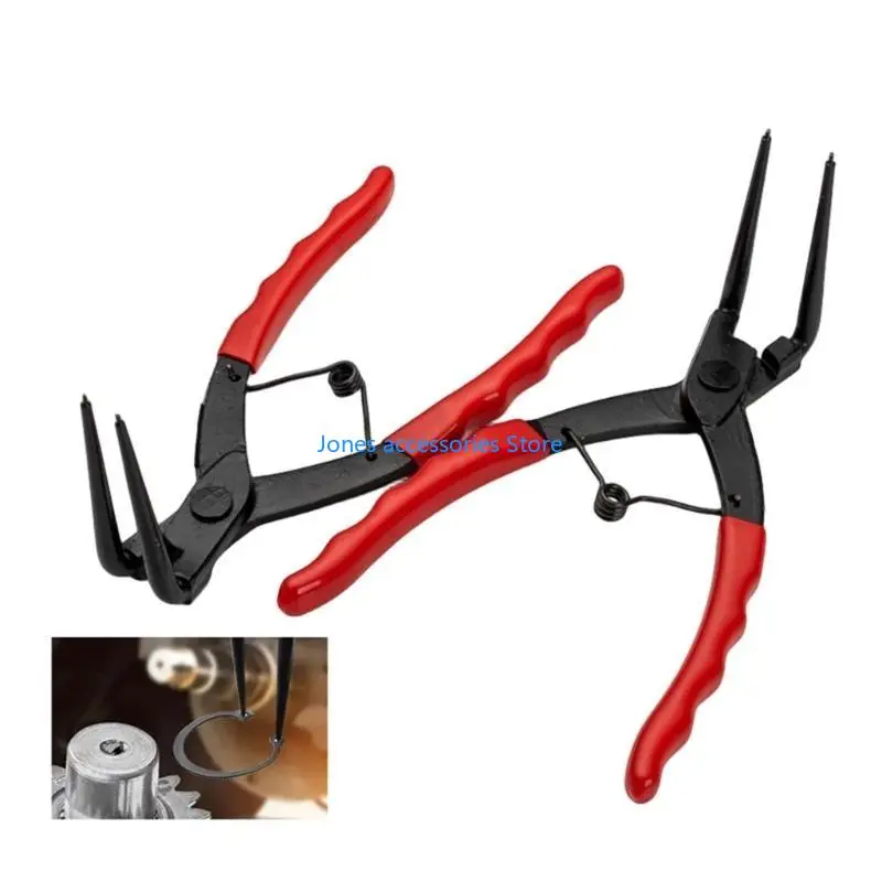 W8KD المهنية طويلة الأنف بحلقة إحكام المفاجئة خواتم كماشة عالية الكربون الصلب قبضة مريحة مناسبة للعمليات جهد #5