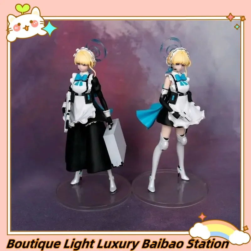 

Фигурка Baibao Station Blue Archive Токи Асукама в костюме горничной (версия с длинной и короткой юбкой), стоячая поза, настольное украшение, подарок