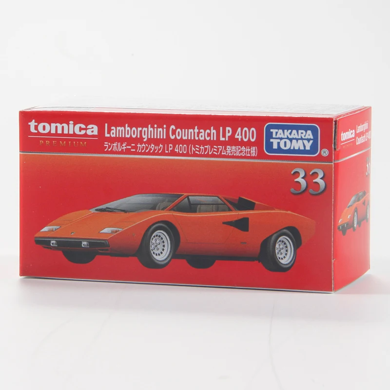 Takara Tomy Tomica Premium Lamborghini Countache LP 400 Sports Car Mini Gt Die-cast Alloy Car Model Kids Toys Christmas Gift