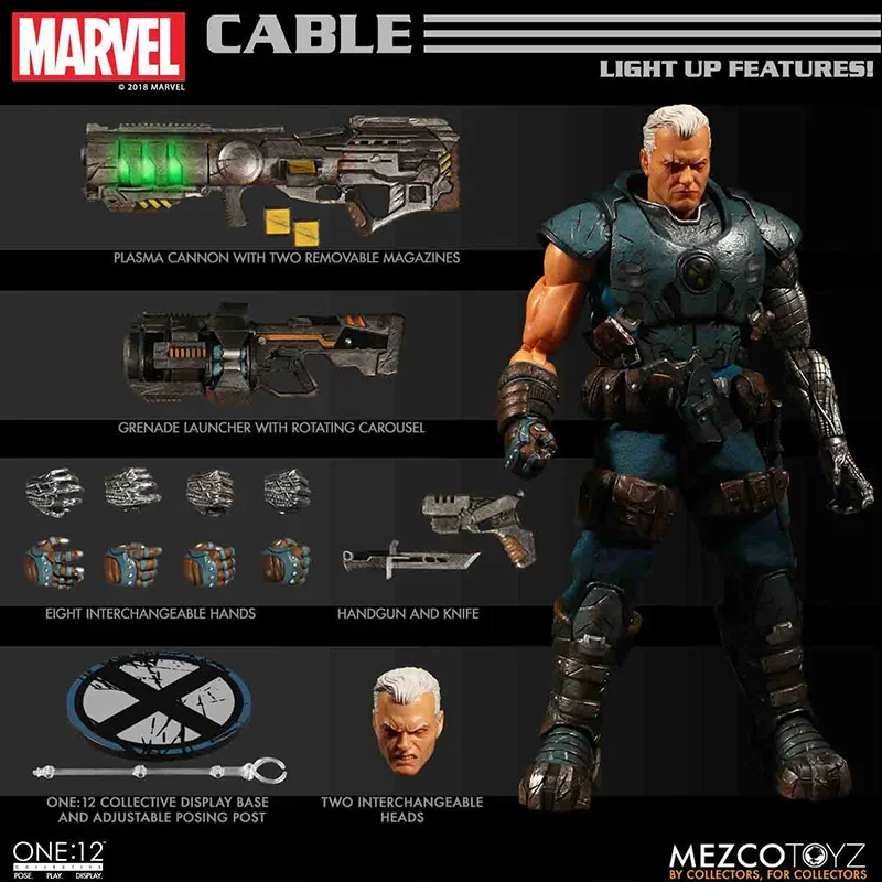โมเดลของสะสม Mezco ONE:12 รุ่น Cable ของแท้ ประกอบเอง ของเล่นสะสม ของขวัญ