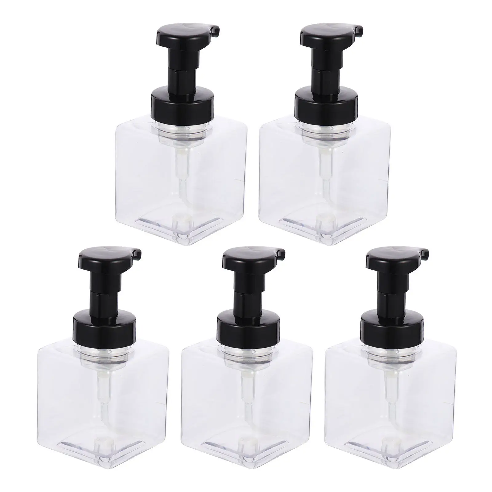 

5Pcs Soap Dispenser Pump Bottle Stable Bottom Refillable Shampoo Lotion Container for Bathroom Kitchen Home Use