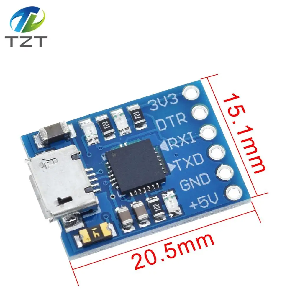 DIYTZT CJMCU CP2102 MICRO USB to UART TTL Module 6Pin Serial Converter UART STC Replace FT232 NEW for Arduino