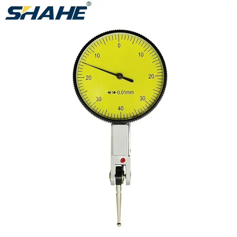 SHAHE 0.01mm 0-0.8mm Dial Test Indicator Dial Indicator Dial Gauge Indicator Professional Lever Dial Test Indicator Meter Tools