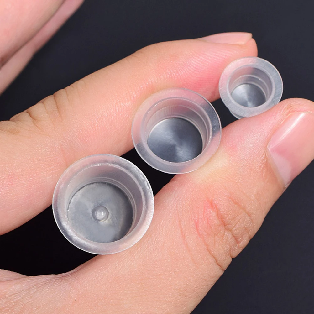 

600pcs Tattoo Ink Cups Stable Base SmallMediumLarge Size Plastic Storage Containers Pigment Color Thickened Cups
