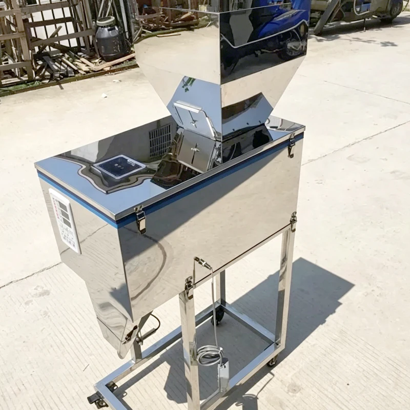 Commercial Semi-Automatic Packaging Machine for Powder Granules Coffee Tofu Pudding Raw Melon Seeds Screw Type Packaging Equipme