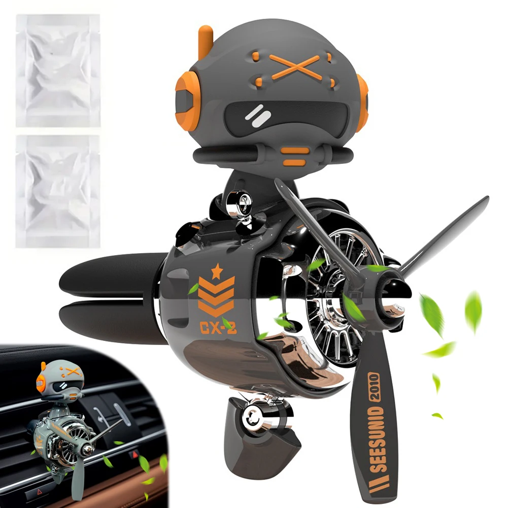 

Airplane Pilot Car Air Freshener Air Outlet Aromatherapy Ornament Aroma Car Diffuser Gifts for Him Her Friends Families