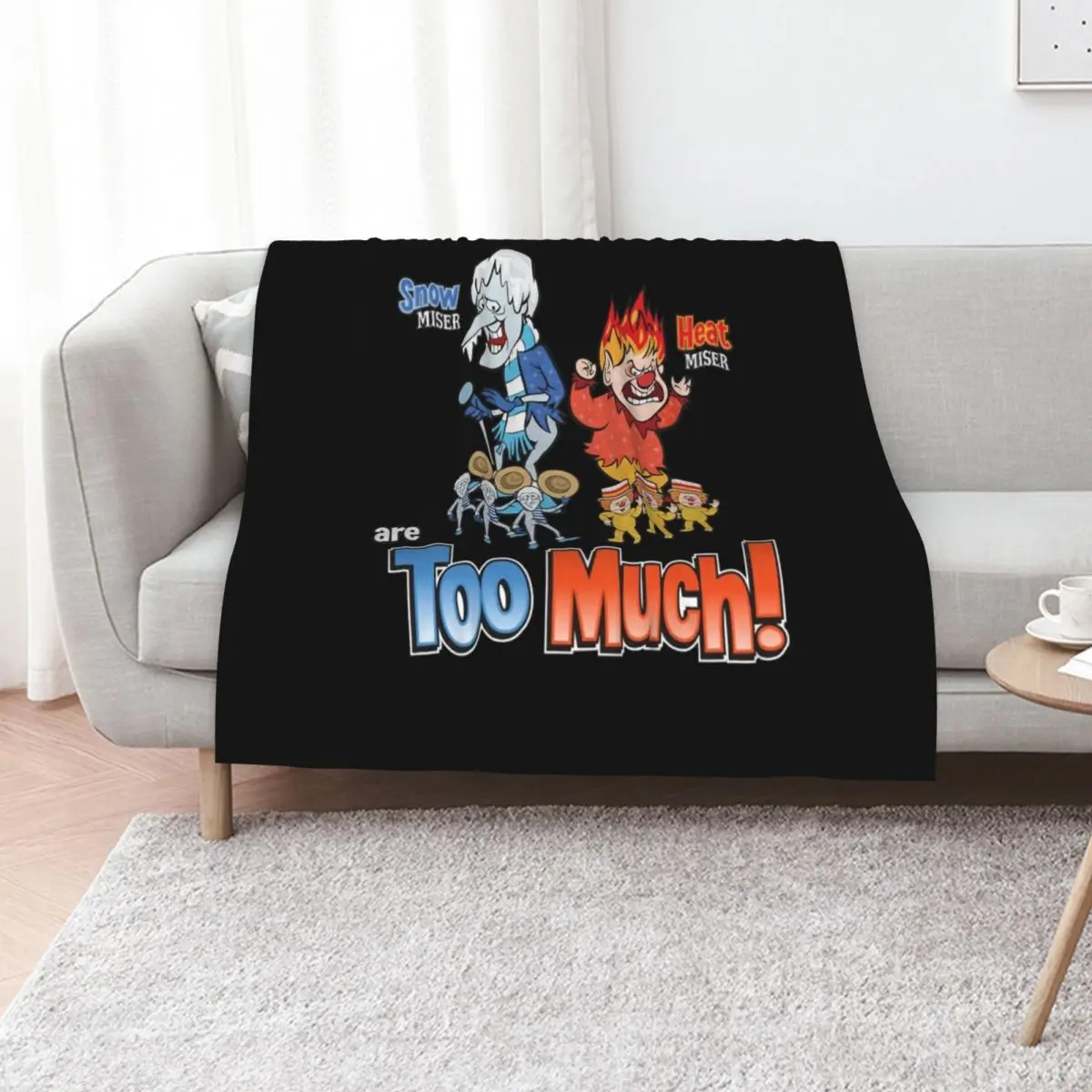 Miser Brothers - Too Much! Classic Throw Blanket Faux Fur Soft Warm Blanket for Bed