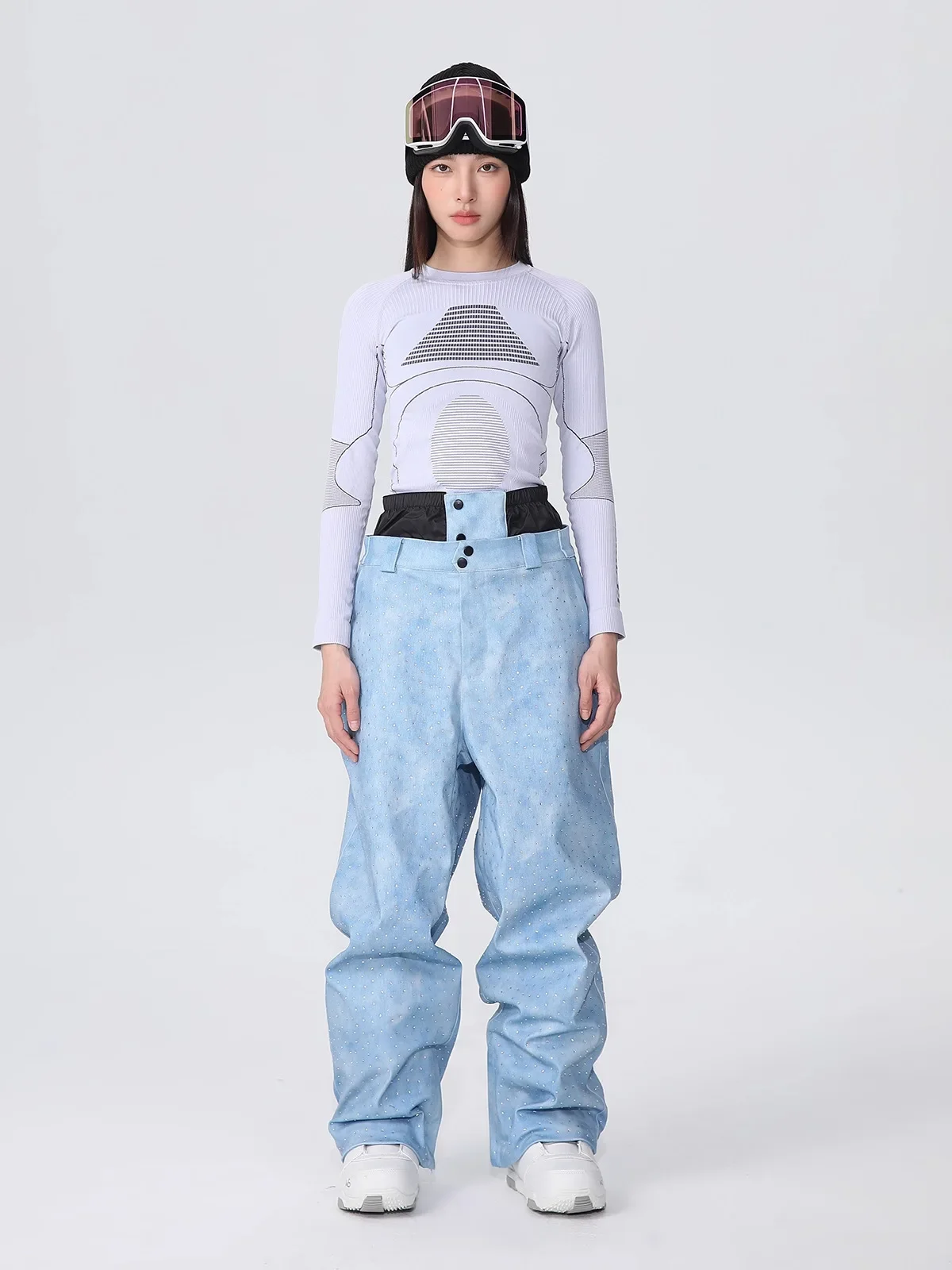New Loose Ski Suit Women 2025 Waterproof Windproof Snowsuit Man Winter Outside Ski Sports Wear Resistant Snowboard Jacket Pants