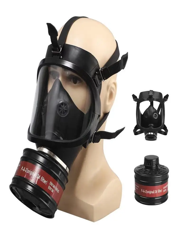 Full face gas mask chemical respirator filter self-priming mask nuclear contamination protection,MF14/87 type Gas Mask