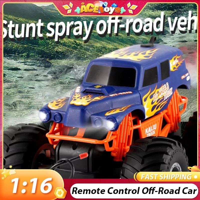 Remote Control Off-Road Vehicle Safe Sturdy With LED Light Endurance School Bus Climbing Bike Mountain Bike