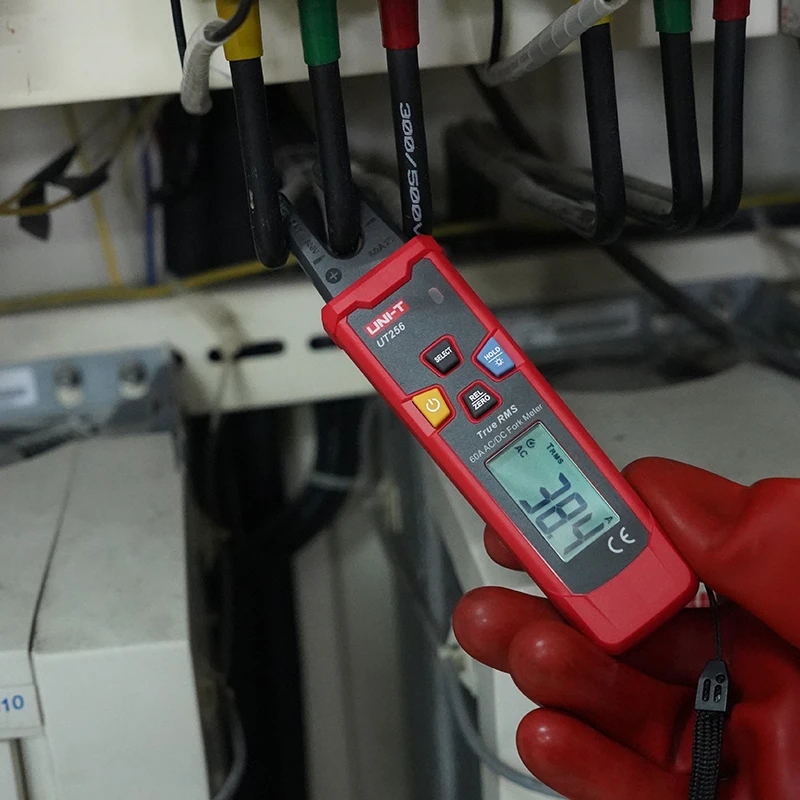 UNI-T UT256 Fork Meter 60A AC DC Current Clamp Meter Digital True RMS Pliers Ammeter NCV Tester High Precision