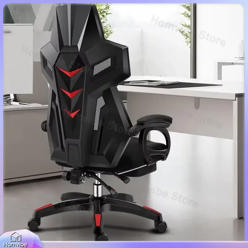 Ergonomic Gaming Chair with Lumbar Support Height Adjustable 360° Swivel PU Leather Computer Office Home Desk Chair Racing - view 2