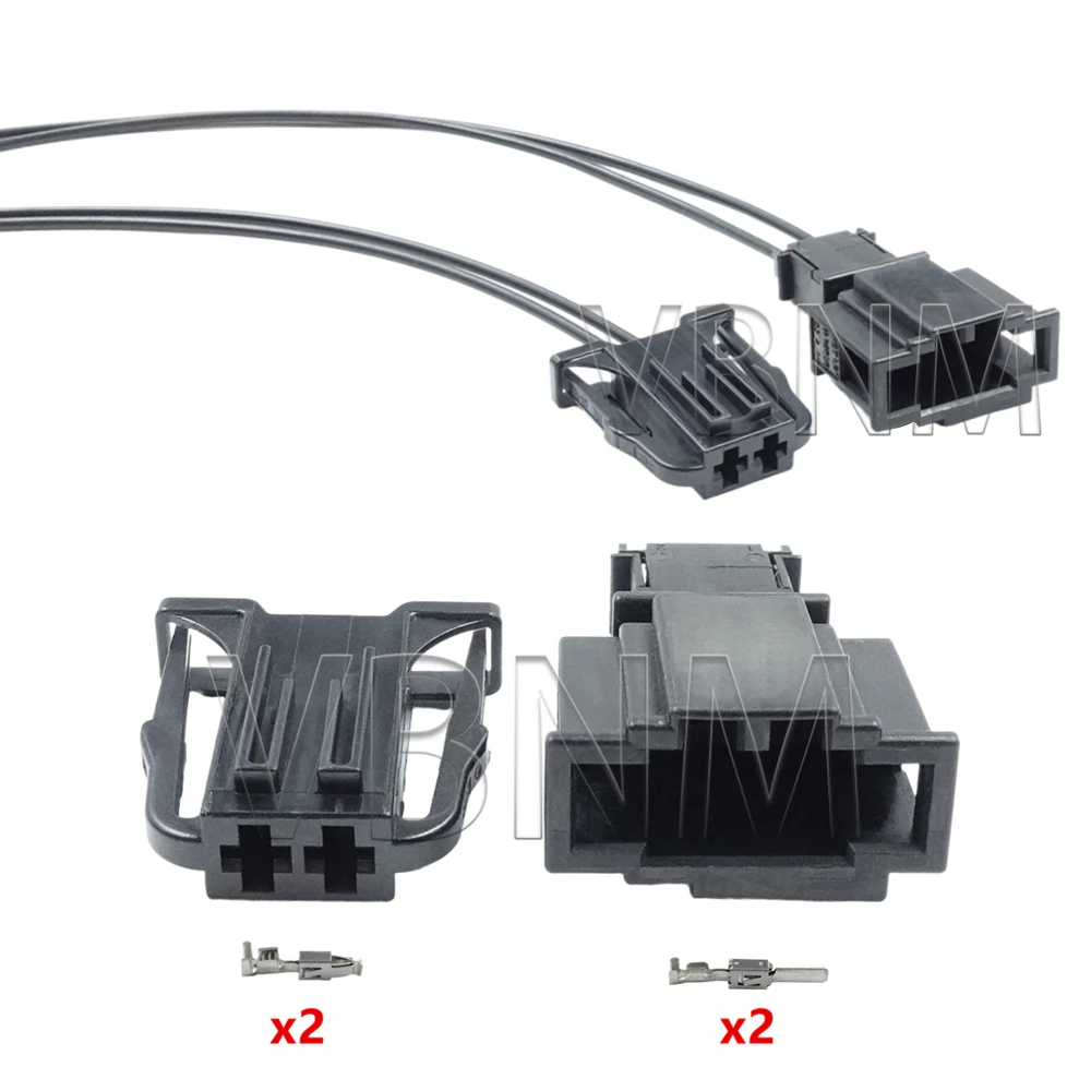 2 Pin 1J0972712 191972712 1J0972923 1J0972702 Car Light Box Cable Electrical Connector with Wires Automotive Unsealed Socket