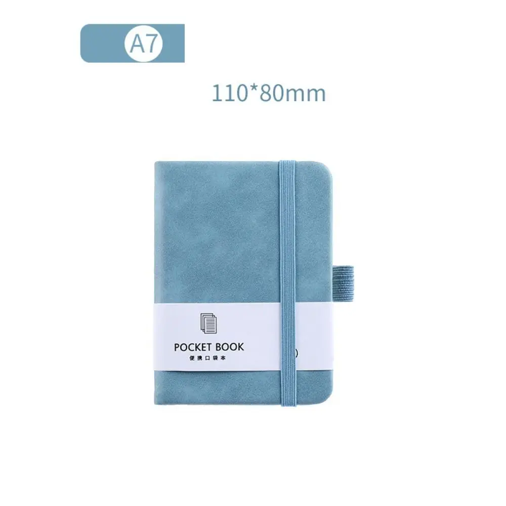 A6/A7 A6/A7 Pocket Notepad with Elastic Band 100 Sheets Portable Mini Notebook Thickening Anti Ink Leakage Agenda Organizer