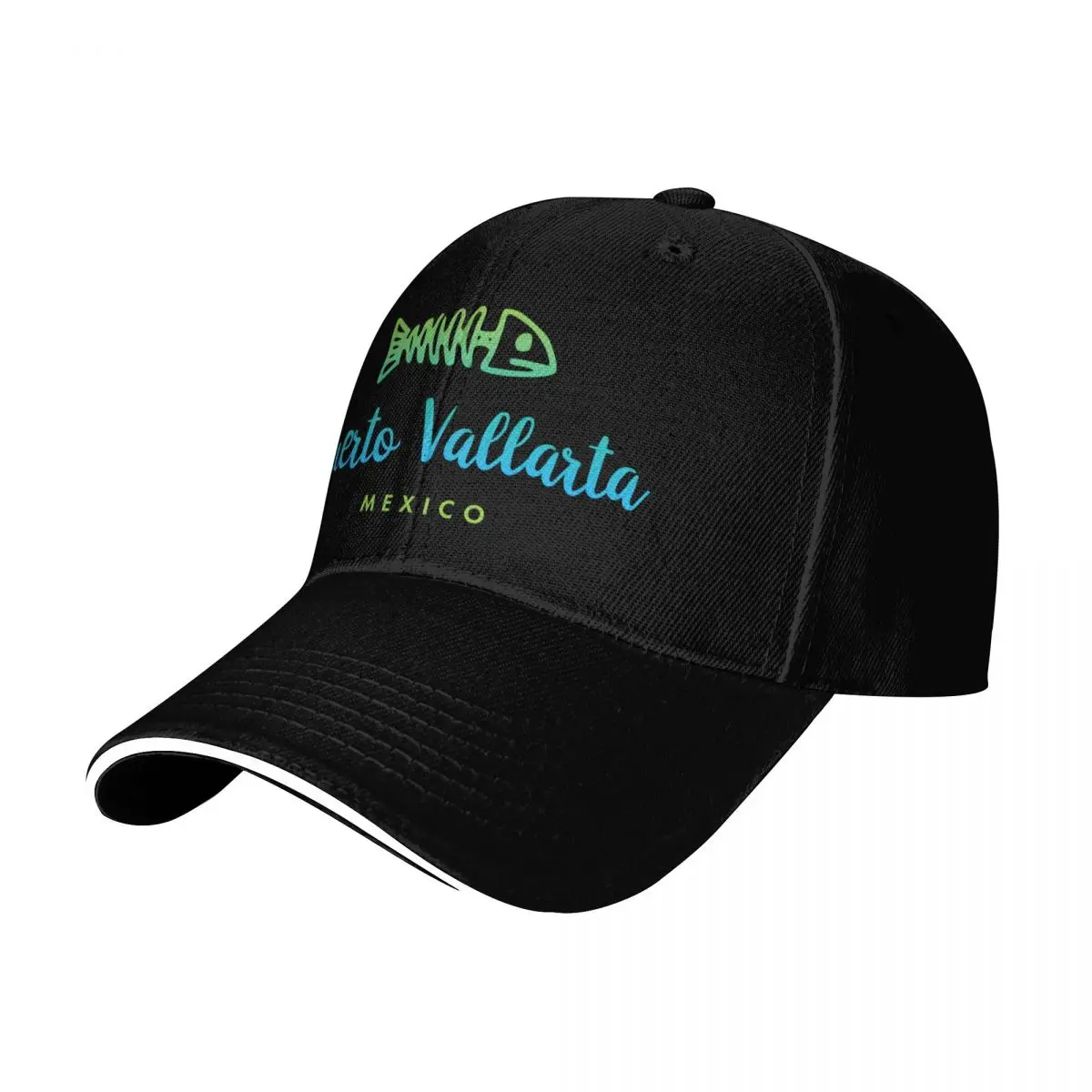 Puerto Vallarta Mexico Baseball Cap Six Panel Structured Crown Sun Protection UPF 50+ Breathable Mesh Back